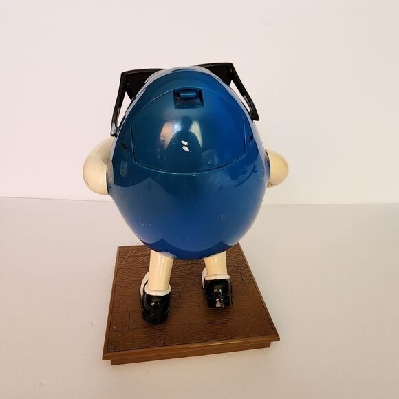 Vintage Blue M & M Candy Dispenser With Sunglasses - Picture 6 of 12